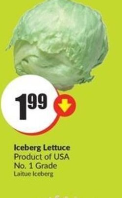 FreshCo Iceberg lettuce offer