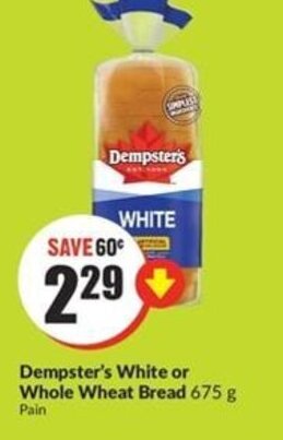 FreshCo Dempster's white or whole wheat bread offer