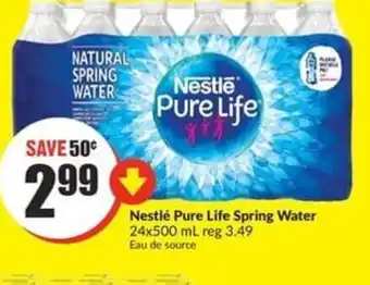 FreshCo Nestle pure life spring water offer