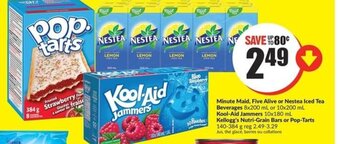FreshCo Minute maid,five alive or nestea iced tea beverages offer