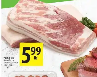 Save on Foods Pork belly offer