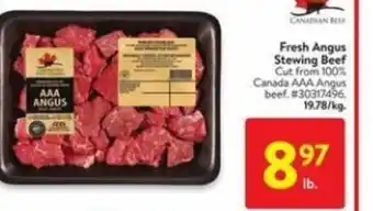 Walmart Fresh angus stewing beef offer