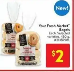 Walmart Bagels offer
