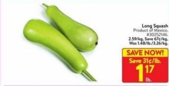 Walmart Long squash offer