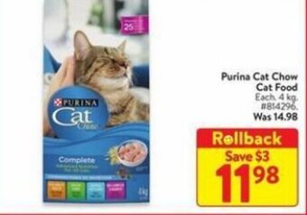 Walmart Purina cat chow cat food offer