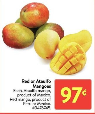 Walmart Red or ataulfo mangoes offer