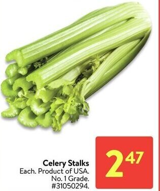 Walmart Celery stalks offer
