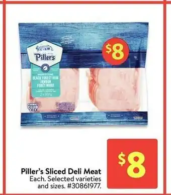 Walmart Piller's sliced deli meat offer