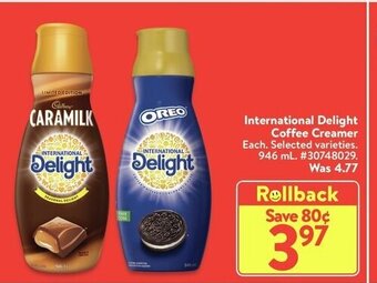 Walmart International delight coffee creamer offer