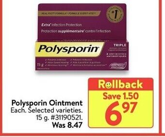 Walmart Polysporin ointment offer