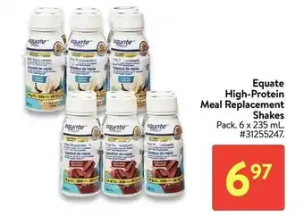 Walmart Equate high-protein meal replacement shakes offer