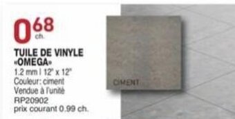 Tuile de vinyle "OMEGA"
