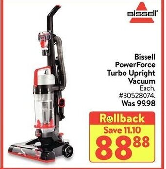 Walmart Bissell powerforce turbo upright vacuum offer