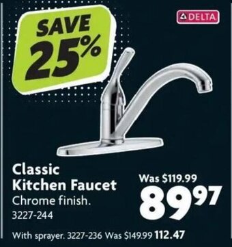 Home Hardware Classic kitchen faucet offer