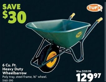 Home Hardware Heavy duty wheelbarrow offer