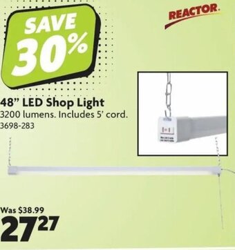 Home Hardware 48' LED shop light offer