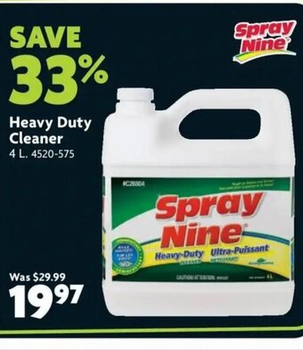 Home Hardware Heavy duty cleaner offer