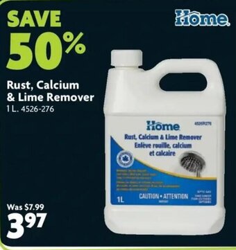 Home Hardware Rust, calcium & lime remover offer