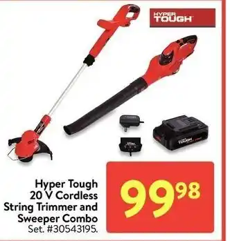 Walmart Hyper tough 20v cordless string trimmer and sweeper combo offer