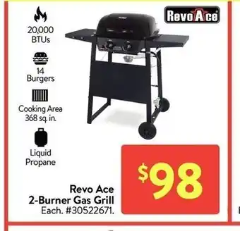 Walmart Revo ace 2-burner gas grill offer