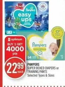 Shoppers Drug Mart Pampers offer