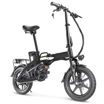 Best Buy XPRIT 14" Folding Electric Bicycle 250W City Coommuter, Aluminum Frame, LCD Display, 15mph Full Throttle/Pedal Assist up to 2 offer