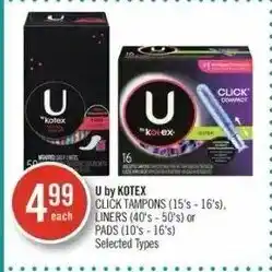 Shoppers Drug Mart Click tampons , liners , pads offer