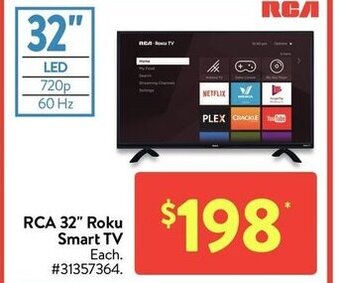 Rca 32" Roku smart tv