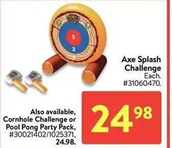 Walmart Cornhole challenge or pool party pack offer