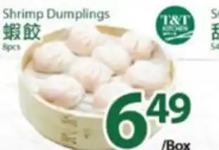 T&T Supermarket Shrimp dumplings offer
