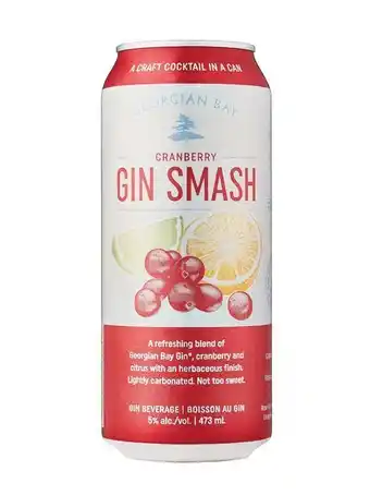LCBO Georgian bay cranberry gin smash offer
