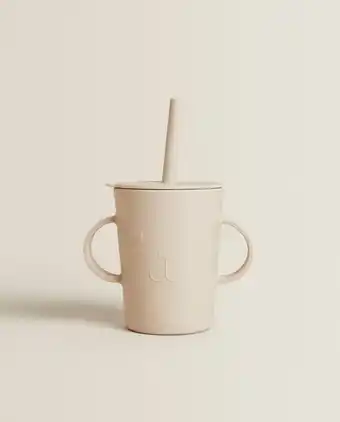 ZARA HOME Face design silicone tumbler with straw offer