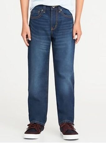 Old Navy Straight non-stretch jeans for boys offer