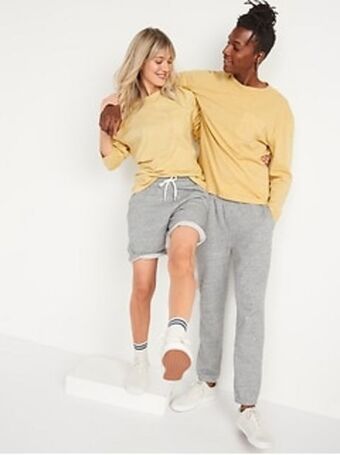 Old Navy Vintage garment-dyed gender-neutral long-sleeve t-shirt for adults offer