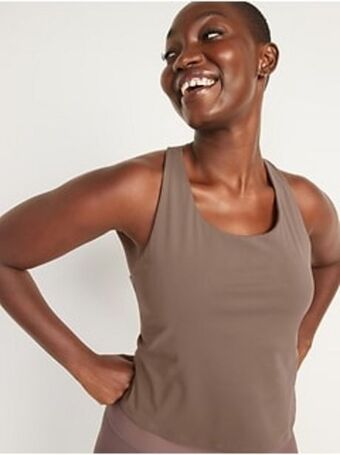 Old Navy Powersoft cropped shelf-bra tank top for women offer
