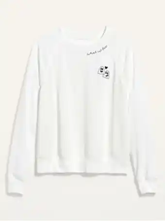 Old Navy Vintage crew-neck sweatshirt for women offer