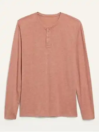 Old Navy Soft-washed long-sleeve henley t-shirt for men offer