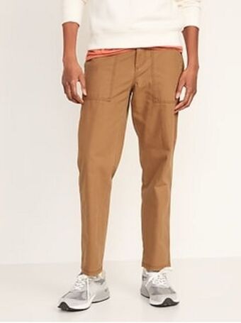 Old Navy Loose taper non-stretch workwear pants for men offer