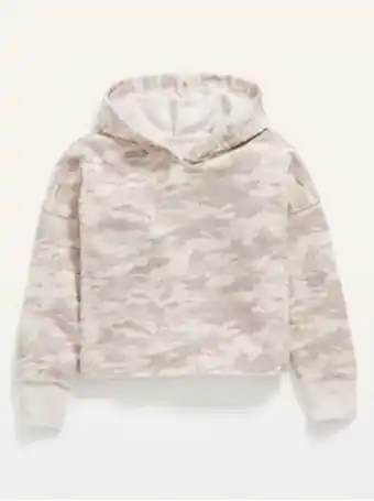 Old Navy Vintage printed raw-hem hoodie for girls offer