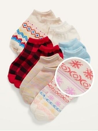 Old Navy Ankle socks 6-pack for girls offer