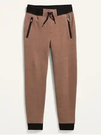 Old Navy Cozy fleece zip-pocket jogger sweatpants for boys offer