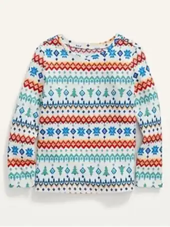 Old Navy Unisex printed thermal-knit long-sleeve t-shirt for toddler offer