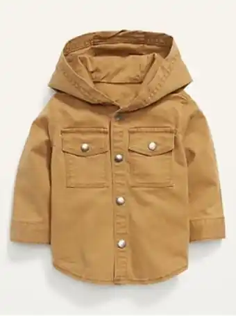 Old Navy Unisex hooded workwear shacket for baby offer