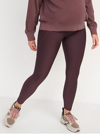 Old Navy Maternity full-panel powersoft side-pocket 7/8-length leggings offer