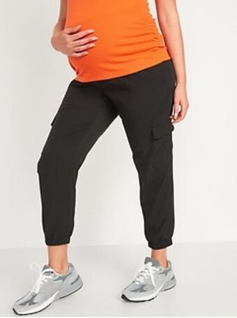 Old Navy Maternity rollover-waist stretchtech cargo pants offer