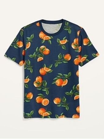 Old Navy Soft-washed printed crew-neck t-shirt for men offer