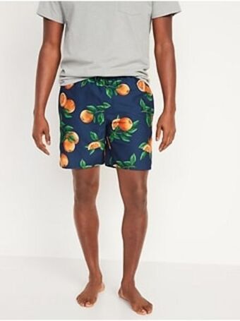 Old Navy Printed swim trunks for men --7-inch inseam offer