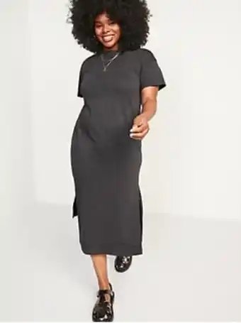 Old Navy Vintage t-shirt midi shift dress for women offer