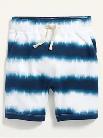 Old Navy Vintage u-shaped tie-dye-stripe shorts for toddler boys offer
