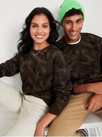 Old Navy Gender-neutral vintage crew-neck sweatshirt for adults offer